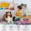 Washable Modern Abstract Rug, Foldable Low-Pile Non-Slip Floor Mat for Living Room, Bedroom, Kitchen, Dining Room Home Decor - 4 of 4