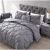 The Nesting Company Spruce Pinch Pleat Bedding Collection 4 Piece Comforter Set 2 Pillow Shams, & 1 Decorative Pillow - 3 of 4