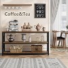 Long Console Table, 3-Tier Entryway Table with Storage Shelves, Rectangular Sofa Table for Entryway, Industrial Entry Table for Entrance - 4 of 4