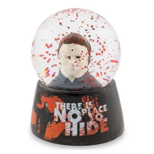 Silver Buffalo Halloween Michael Myers "No Place To Hide" Mini Snow Globe | 3 Inches Tall - 1 of 4
