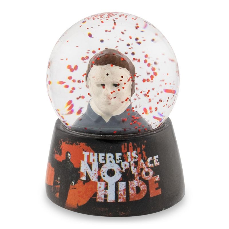 Silver Buffalo Halloween Michael Myers "No Place To Hide" Mini Snow Globe | 3 Inches Tall, 1 of 10