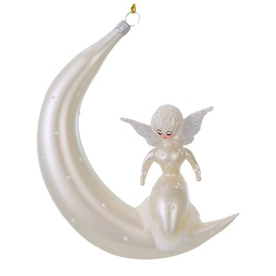 Italian Ornaments 5.5 Inch Luna Lullaby Angel Moon Italian Ornament Tree Ornaments