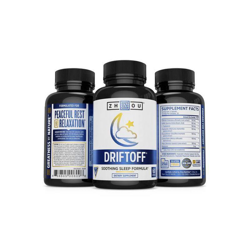 Zhou Driftoff Dietary Supplements - 60ct, 2 of 5