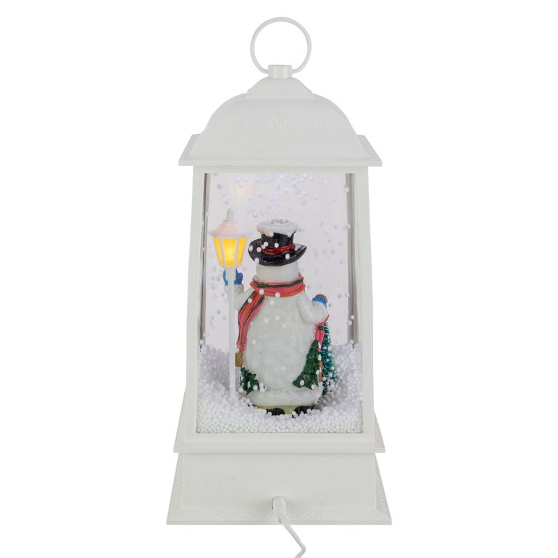 Northlight 13.5" LED Lighted Musical Snowing Snowman Christmas Lantern, 3 of 5