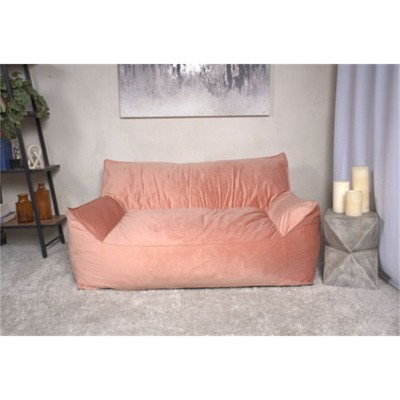 SKRAN Comfy Bean Bag sofas, 2 Seater Oversized Bean Bag Chair with Armrests, for Gaming Reading (Pink)