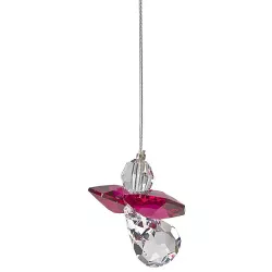 Woodstock Chimes Woodstock Rainbow Makers Collection, Crystal Guardian Angel, 1'' Ruby Crystal Suncatcher CGRY