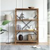 Boraam 71" Elinor Bookcase Natural/Black - 2 of 4