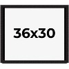 PosterPalooza | Modern Shadow Box 1" Depth Black Picture Frame - UV Acrylic, Backing Board, Hanging Hardware - 2 of 4