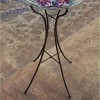 Evergreen Metal Bird Bath Stand, Hourglass Shape - image 4 of 4