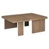 NicBex Set of 2 Modern Rectangle Coffee Table with Splicing Design,Minimalist Combination Tables,Center Table for Living Room - 4 of 4