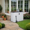 LACOO 150 Gal. Horizontal Resin Storage Deck Box with Shelves - 3 of 4