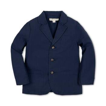 Hope & Henry Boys' Organic Seersucker Suit Jacket, Toddler