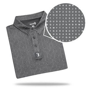 Bogey Bros Golf Word Search Polo - 1 of 3