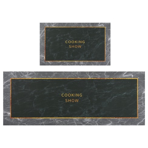 2Pcs Kitchen Floor Mat Anti-Fatigue Non Slip Cushioned Kitchen Thick Absorb  Rug