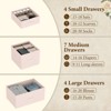 15-Drawer Dresser for Bedroom, Tall Chest Storage Organizer with Fabric Bins, Metal Frame & Wood Top, Hallway, Entryway - 4 of 4