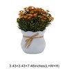 Unique Bargains Artificial Plants Flower Bud Vase Plastic 3.43"x3.43"x7.48" 1 Pc - 3 of 4