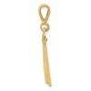 Black Bow Jewelry 14k Yellow Gold, Athletic Collection Medium Polished Number 41 Pendant - 2 of 4