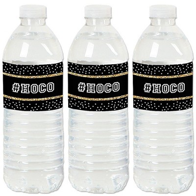 Big Dot of Happiness Hoco Dance - Homecoming Water Bottle Sticker Labels - Set of 20