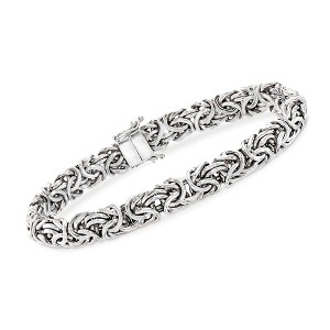 Ross-Simons Sterling Silver Byzantine Bracelet With Magnetic Clasp - 1 of 4