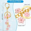 Unique Bargains  Metal Small Beautiful Personalized Flower Keychain for Handbag Purse - 2 of 4