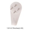 Unique Bargains Picture Hangers Mini Wall Hook ABS White 20 Pcs - 3 of 4