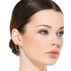 Guili Classic 14K Gold Plated Open Hoop Earrings, Elegant and Versatile Design for Effortless Everyday Style - 2 of 3