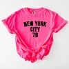 Simply Sage Market New York City Arched 78 Puff Print Garment Dyed Tee - 3 of 4