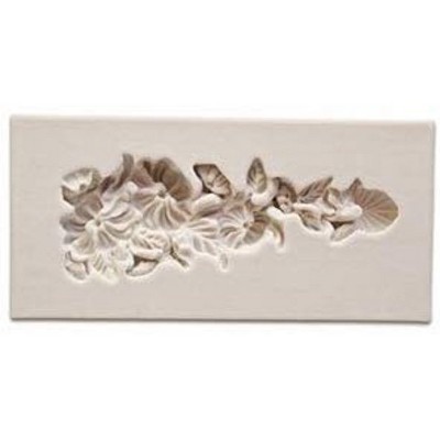 O'Creme Flower Pendant Silicone Fondant Mold - 1 x 3 - White