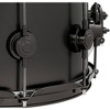 DW Collector's Series Satin Black Over Brass Snare Drum With Black Nickel Hardware 14 x 6.5 in. - 2 of 4