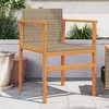 vidaXL Garden Chair Beige PE rattan Medium UV-resistant materials - 2 of 4