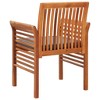 vidaXL 8X Solid Acacia Wood Patio Dining Chairs with Dark Gray Cushions - Outdoor/Garden/Deck Seating - 25.2"x23.6"x35.4" - 4 of 4