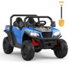 Ride On Dump Truck, 24V Ride On Car with Remote Control,Electric Dump Bed and Extra Shovel,Ride On Tractors Car with Music Player,Key Start for Safety - 2 of 4