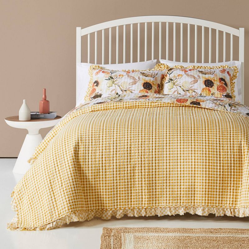 Greenland Home Fashions Somerset Quilt Set Gold, 3 of 5