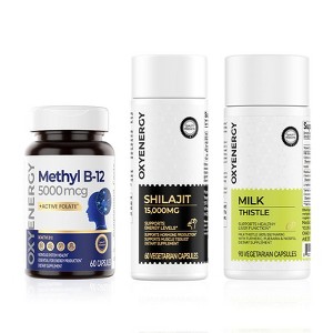 OXYENERGY Methyl B12, Milk Thistle & Shilajit Bundle - 1 of 1