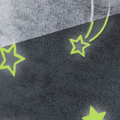 glow in the dark - star gray