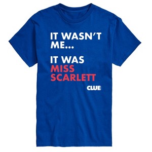 Men's - Clue - It Wasnt Me It Was Miss Scarlett Short Sleeve Graphic T-Shirt - 1 of 4