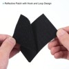 Unique Bargains Cotton Reflective Hook and Loop Fastener Patches 2" x 3" 4 Pcs - 3 of 4