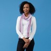 Design Imports Vibrant Stripe Fringe Scarf - Purple - 2 of 4