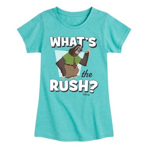 Girls' - Disney - Whats The Rush Fitted Short Sleeve Graphic T-Shirt - 1 of 4