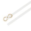 INSPIRE CHIC Women's Skinny Extra 8-Shaped Golden Buckle Holeless Waist Belts - 3 of 4