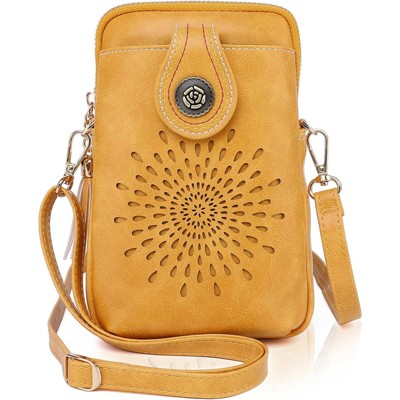 BEAFUP Small Crossbody Bags for Women, Lightweight Vegan Leather Cell Phone Purse, Cute Purses with Tassels