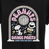 Women's - Peanuts - Snoopy and Charlie Brown Dance Party Short Sleeve Graphic T-Shirt - image 2 of 4