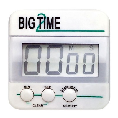 White Digital Up/Down Timer Set with Magnet and Stand
