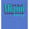 South Beach, Miami Ocean Drive Women's Crew Neck Short Sleeve Night Shirt - 2 of 2
