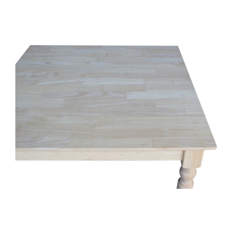 30" Square Solid Table Unfinished - International Concepts, 5 of 8