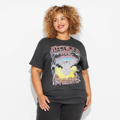 Women's Fleetwood Mac Short Sleeve Graphic T-Shirt - Gray