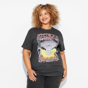 Women's Fleetwood Mac Short Sleeve Graphic T-Shirt - Gray - 1 of 3