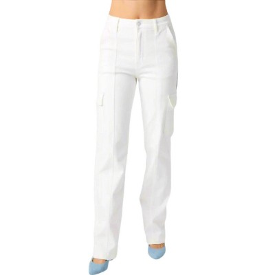 Women's High Rise Cargo Straight Leg Jeans - Judy Blue