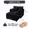 41.73" Chenille Cloud Lounge Single Sofa with Pillow and Movable Ottoman - 3 of 4