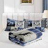 Deer Hunting Comforter Set Twin Size – 3Pcs Rustic Patchwork Bedding with Geometric Plaids & Arrows, Wild Animal Quilt Set for Boys Men All Season - 3 of 4